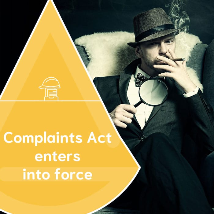 A new legislation: the Complaints Act will enter into force 